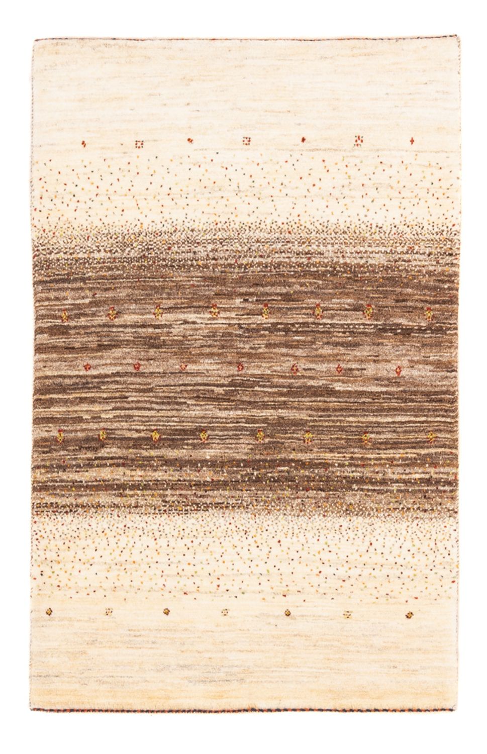 Alfombra Gabbeh - Loribaft Persa - Real - 121 x 82 cm - gris