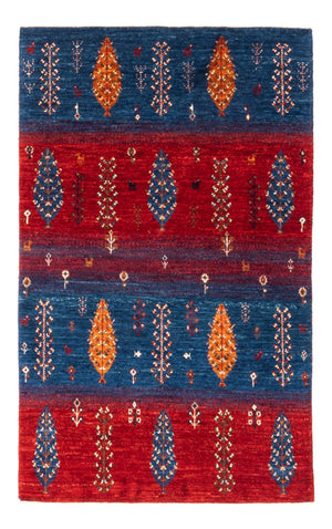 Alfombra Gabbeh - Loribaft Persa - Real - 130 x 82 cm - multicolor