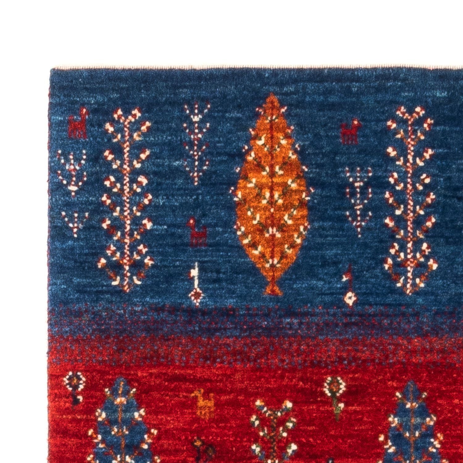 Alfombra Gabbeh - Loribaft Persa - Real - 130 x 82 cm - multicolor