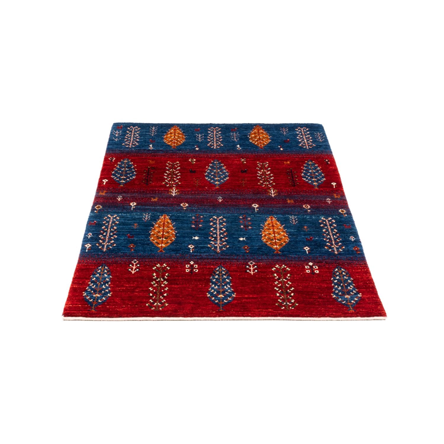 Alfombra Gabbeh - Loribaft Persa - Real - 130 x 82 cm - multicolor