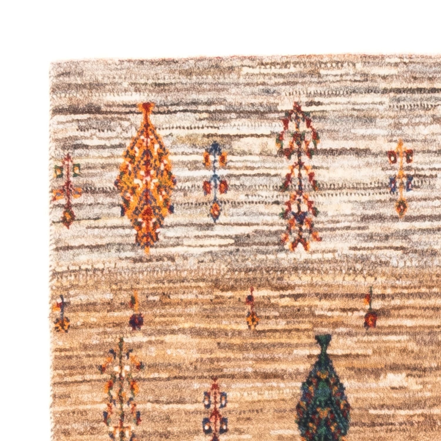 Alfombra Gabbeh - Loribaft Persa - Real - 125 x 85 cm - gris