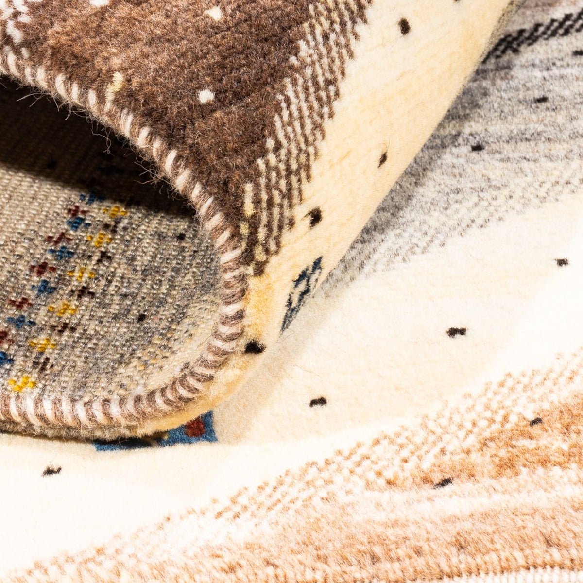 Alfombra Gabbeh - Loribaft Persa - Real - 120 x 80 cm - multicolor