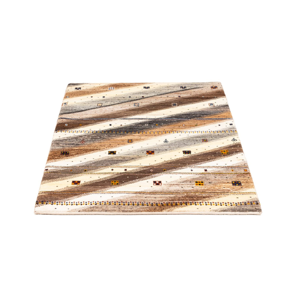 Alfombra Gabbeh - Loribaft Persa - Real - 120 x 80 cm - multicolor