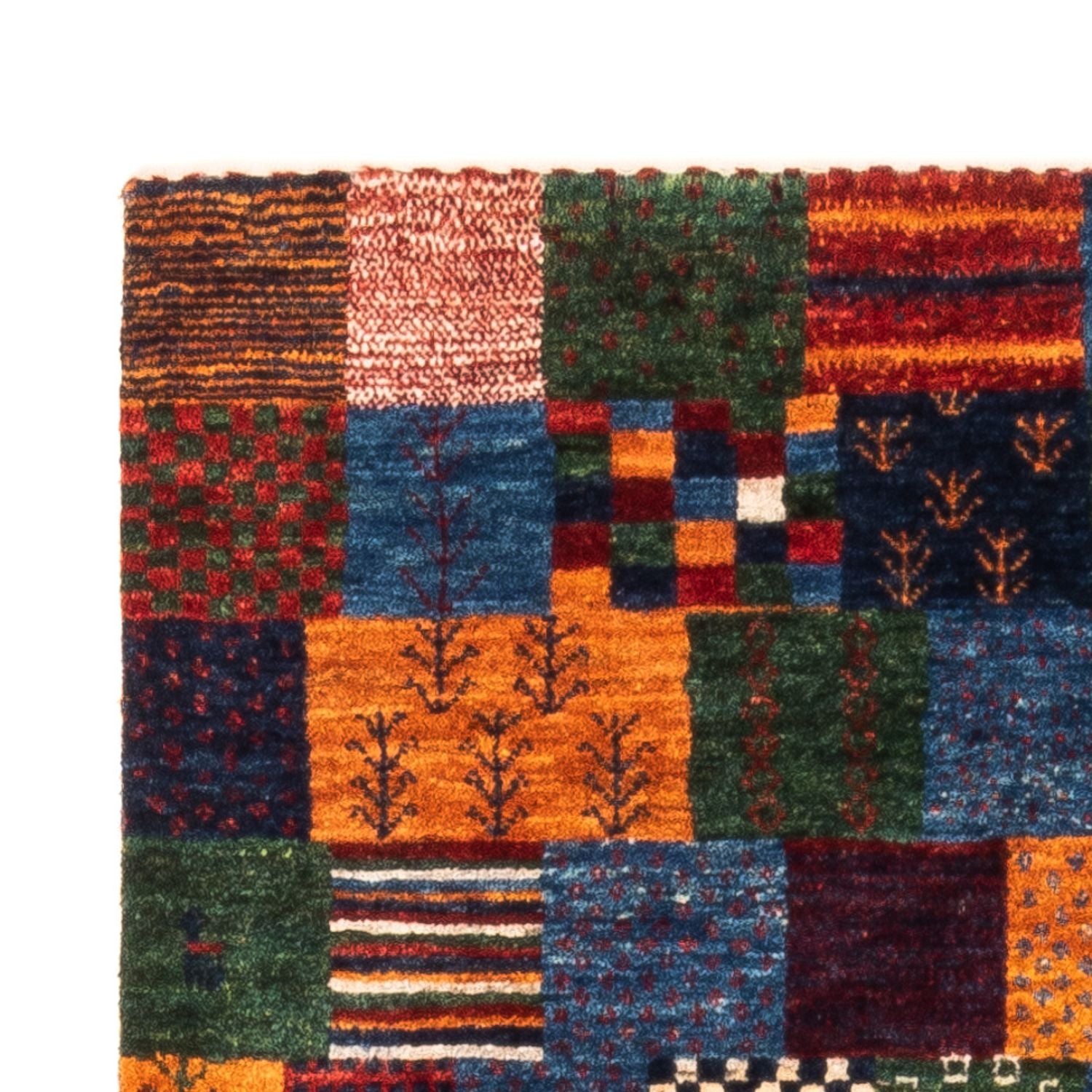 Alfombra Gabbeh - Loribaft Persa - Real - 128 x 84 cm - multicolor