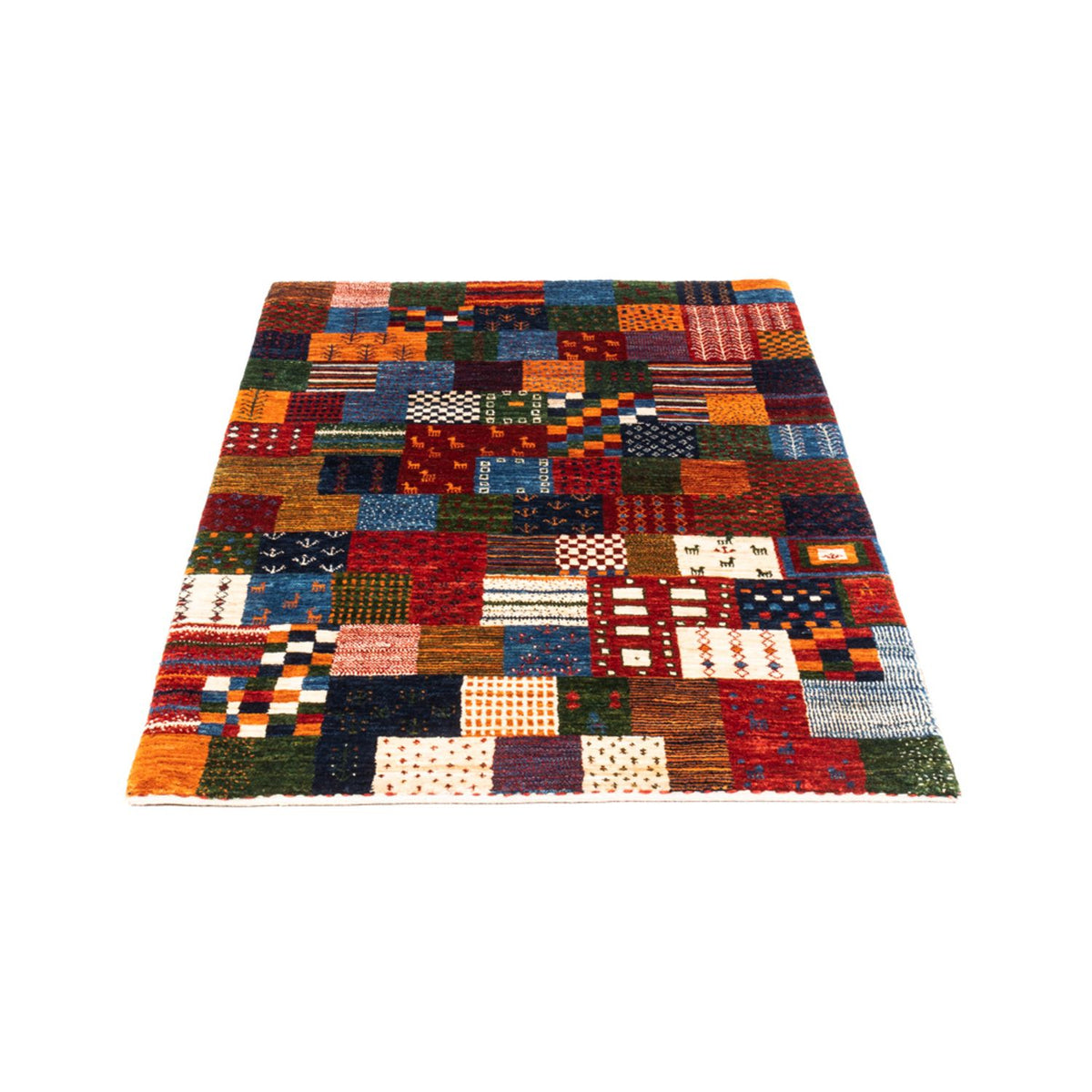 Alfombra Gabbeh - Loribaft Persa - Real - 128 x 84 cm - multicolor