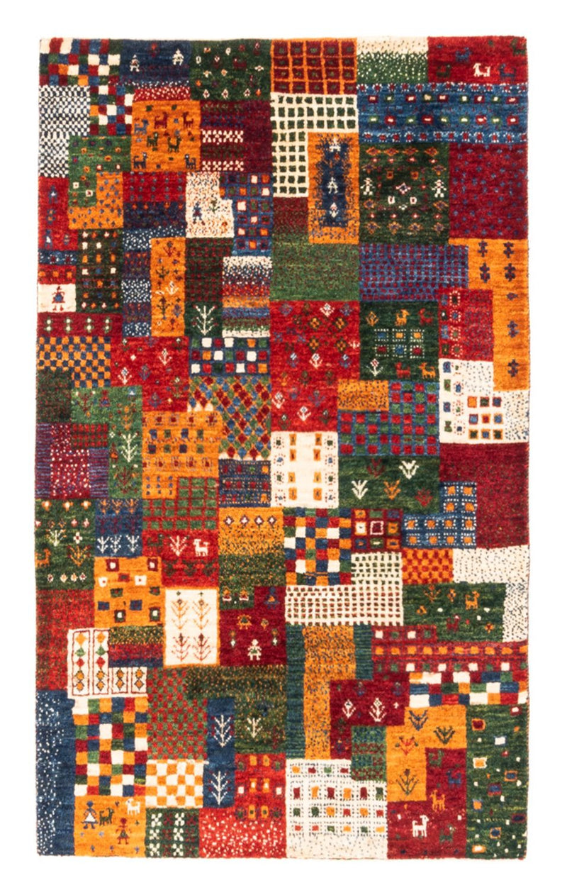 Alfombra Gabbeh - Loribaft Persa - Real - 134 x 85 cm - multicolor