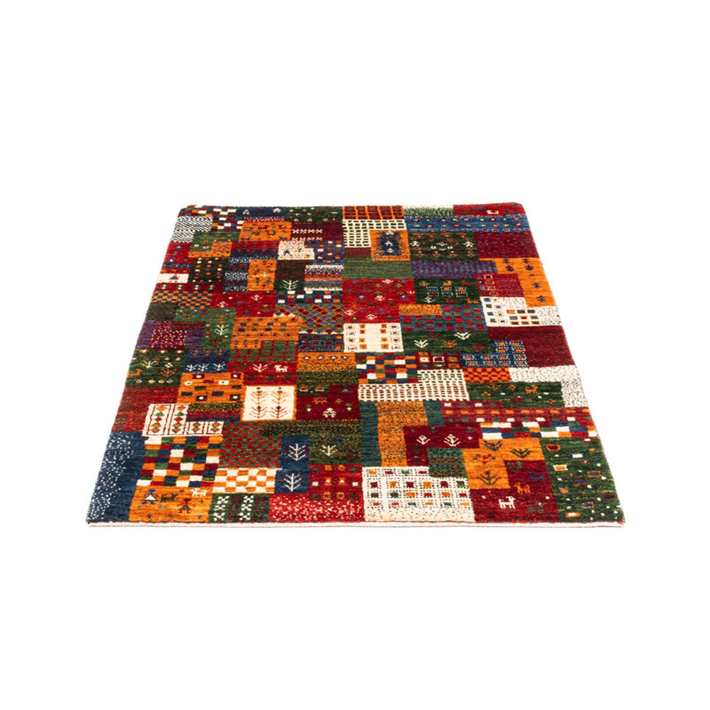 Alfombra Gabbeh - Loribaft Persa - Real - 134 x 85 cm - multicolor
