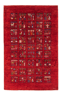 Alfombra Gabbeh - Loribaft Persa - Real - 124 x 82 cm - multicolor