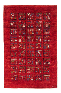 Alfombra Gabbeh - Loribaft Persa - Real - 124 x 82 cm - multicolor