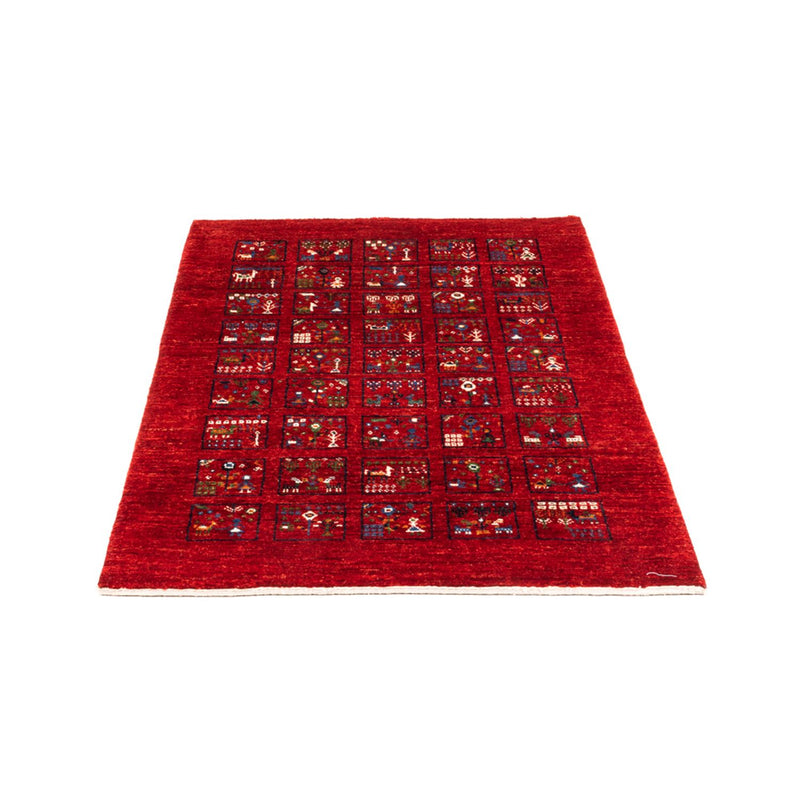 Alfombra Gabbeh - Loribaft Persa - Real - 124 x 82 cm - multicolor
