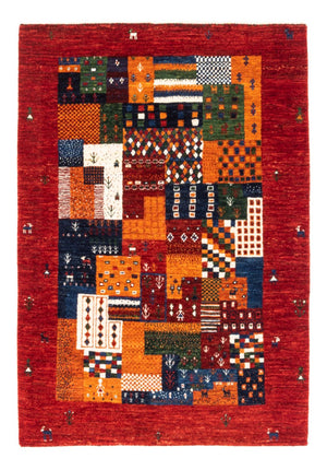 Alfombra Gabbeh - Loribaft Persa - Real - 125 x 93 cm - multicolor