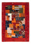 Alfombra Gabbeh - Loribaft Persa - Real - 125 x 93 cm - multicolor