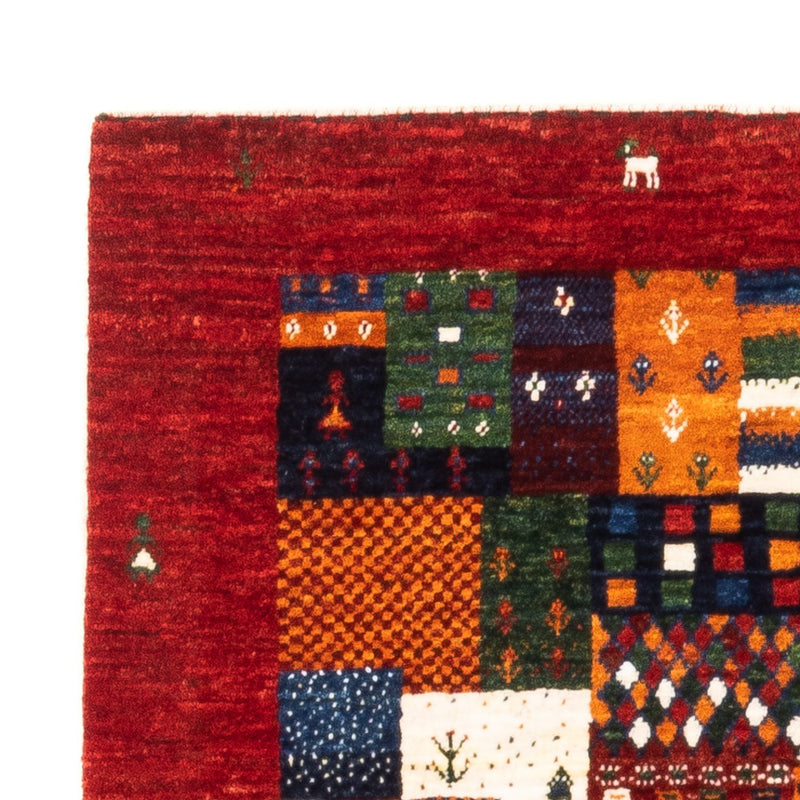 Alfombra Gabbeh - Loribaft Persa - Real - 125 x 93 cm - multicolor