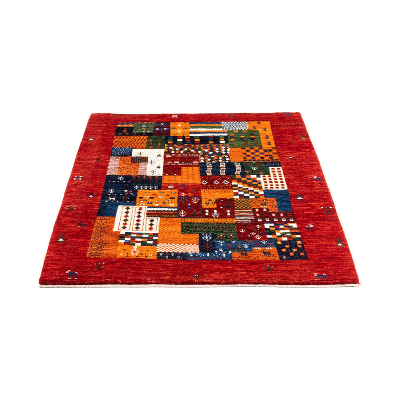 Alfombra Gabbeh - Loribaft Persa - Real - 125 x 93 cm - multicolor