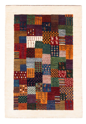 Alfombra Gabbeh - Loribaft Persa - Real - 124 x 85 cm - multicolor