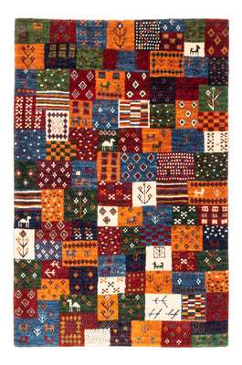 Alfombra Gabbeh - Loribaft Persa - Real - 128 x 87 cm - multicolor