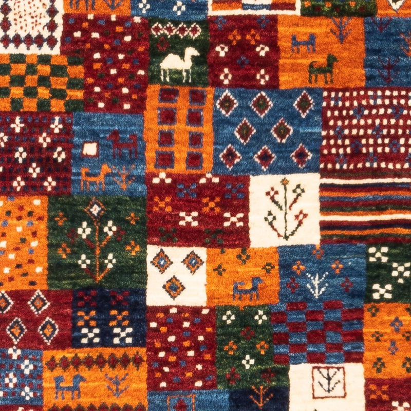 Alfombra Gabbeh - Loribaft Persa - Real - 128 x 87 cm - multicolor