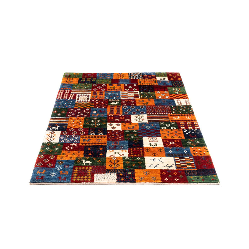 Alfombra Gabbeh - Loribaft Persa - Real - 128 x 87 cm - multicolor