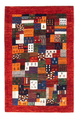 Alfombra Gabbeh - Loribaft Persa - Real - 128 x 85 cm - multicolor