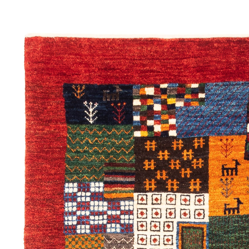 Alfombra Gabbeh - Loribaft Persa - Real - 146 x 97 cm - multicolor