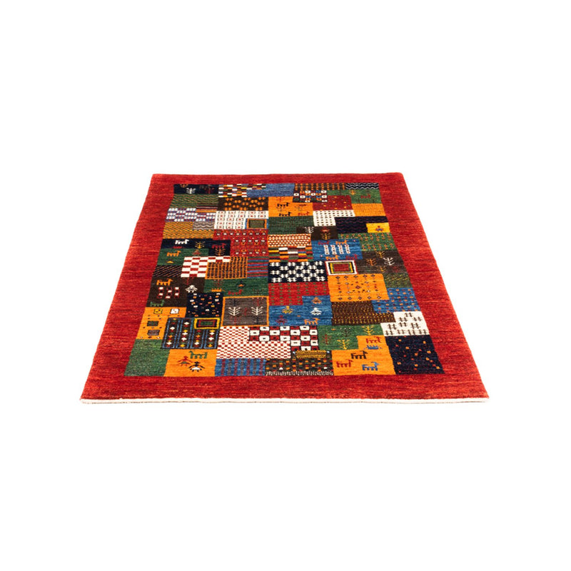 Alfombra Gabbeh - Loribaft Persa - Real - 146 x 97 cm - multicolor