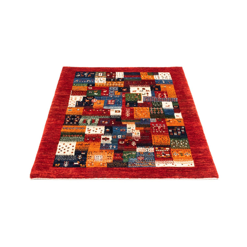 Alfombra Gabbeh - Loribaft Persa - Real - 127 x 84 cm - multicolor