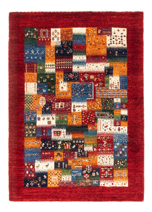 Alfombra Gabbeh - Loribaft Persa - Real - 123 x 89 cm - multicolor