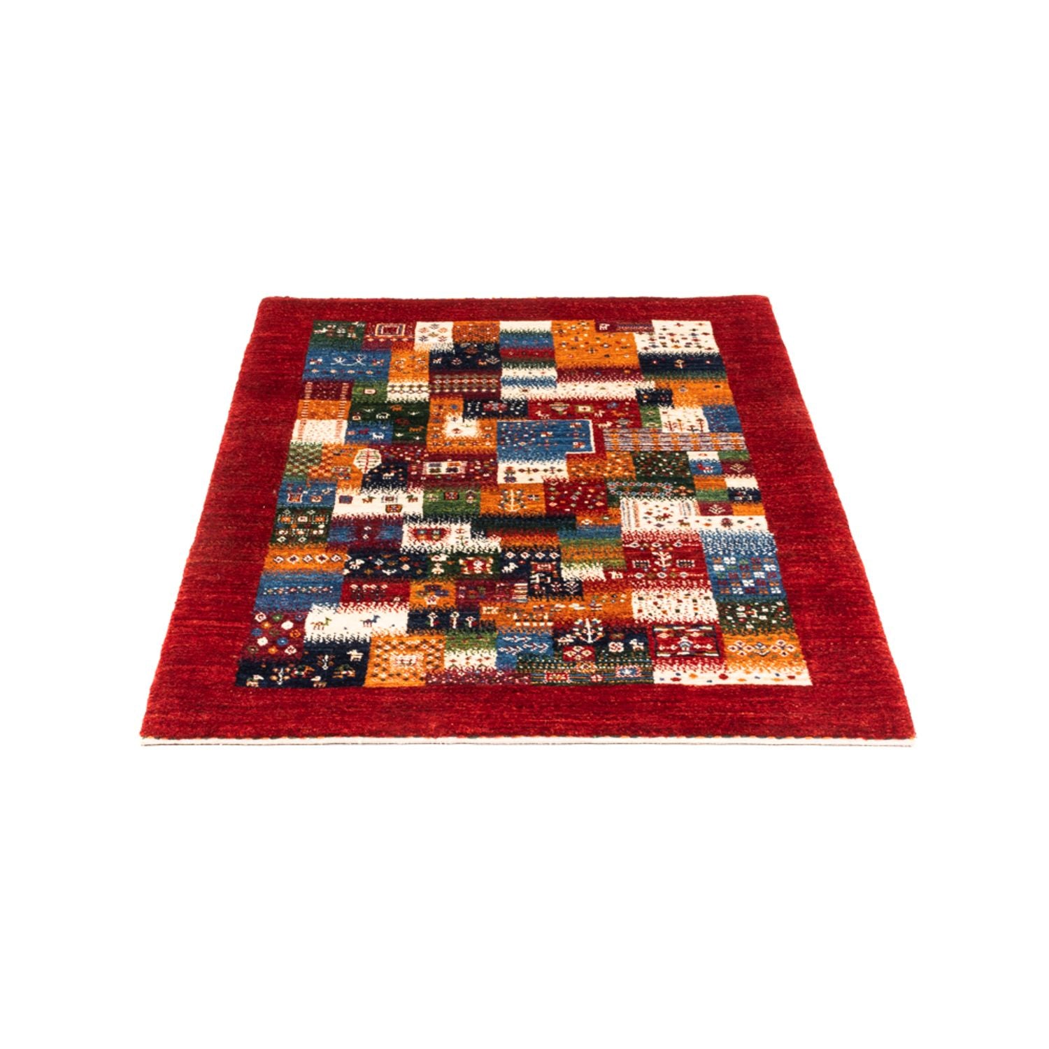 Alfombra Gabbeh - Loribaft Persa - Real - 123 x 89 cm - multicolor