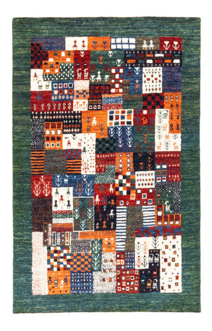 Alfombra Gabbeh - Loribaft Persa - Real - 125 x 83 cm - multicolor