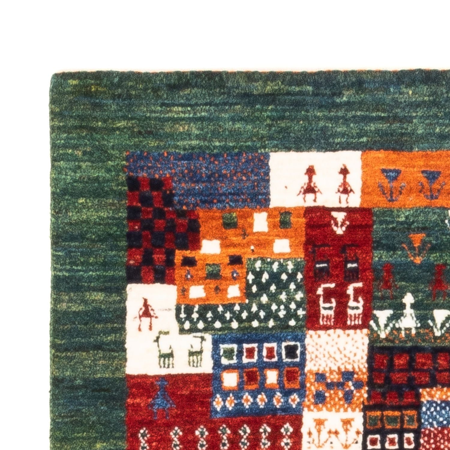 Alfombra Gabbeh - Loribaft Persa - Real - 125 x 83 cm - multicolor