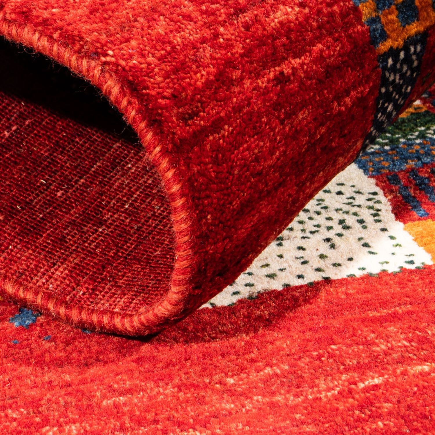 Alfombra Gabbeh - Loribaft Persa - Real - 120 x 80 cm - multicolor