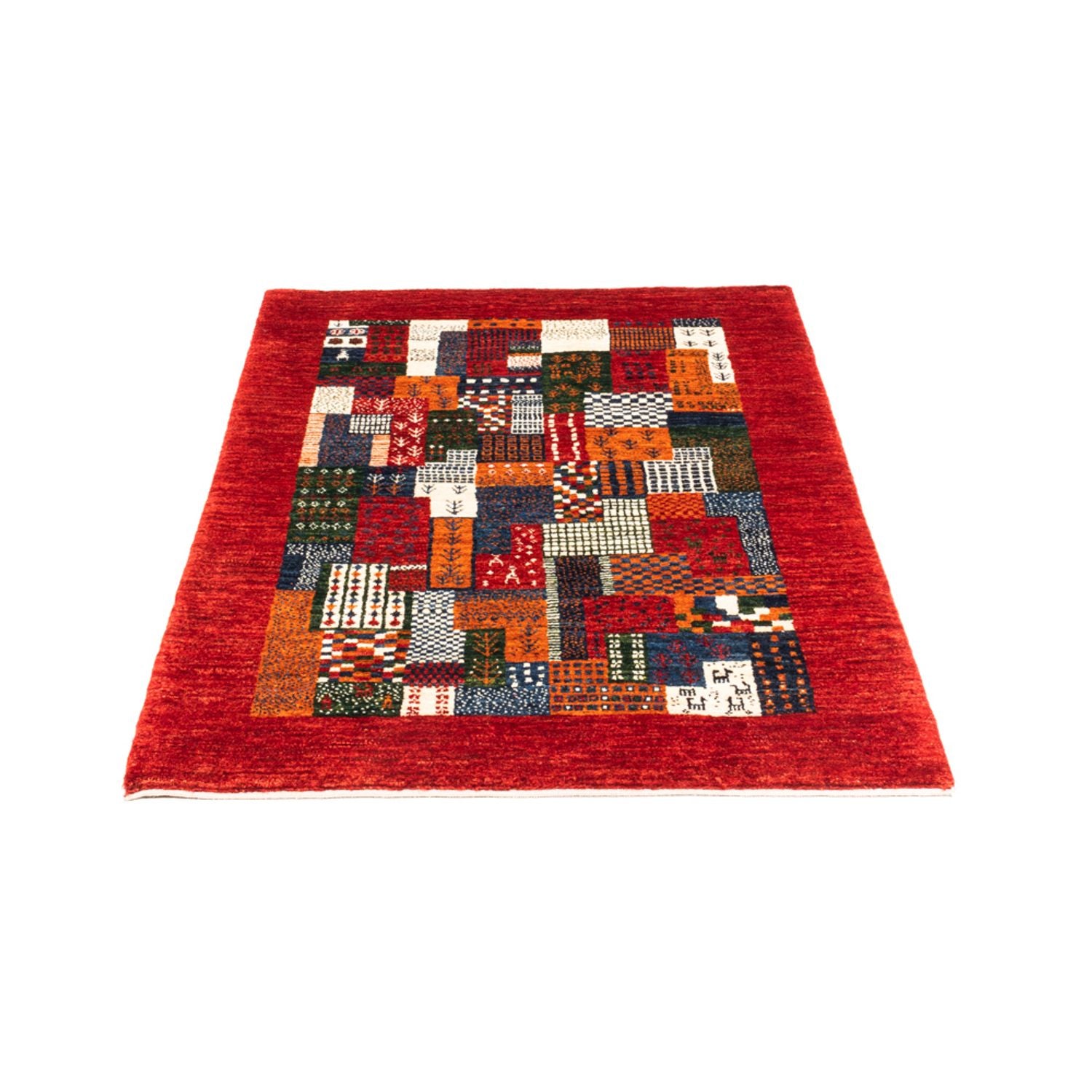 Alfombra Gabbeh - Loribaft Persa - Real - 120 x 80 cm - multicolor