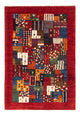 Alfombra Gabbeh - Loribaft Persa - Real - 122 x 84 cm - multicolor