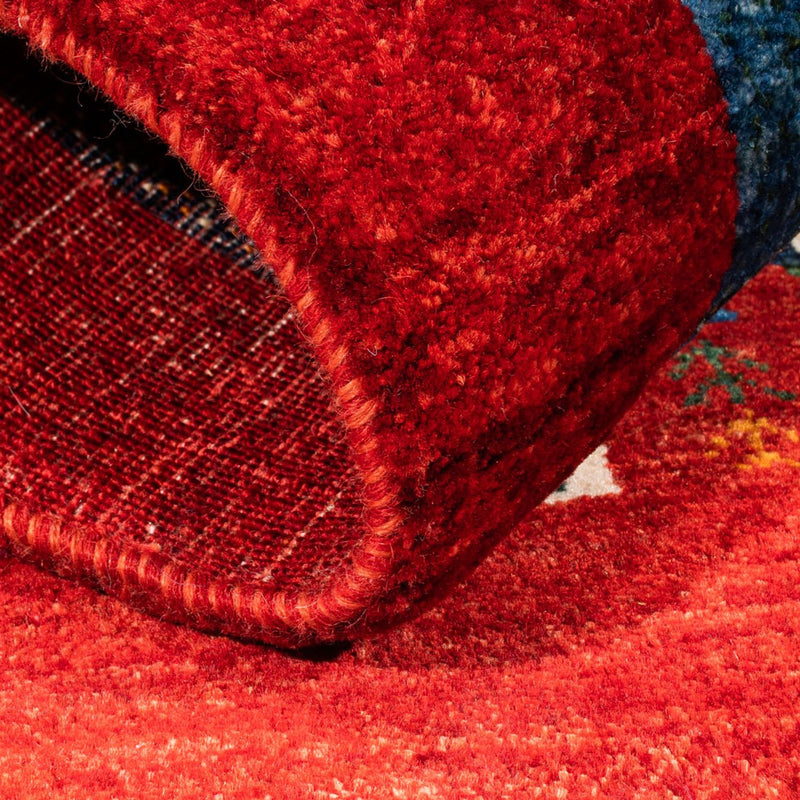 Alfombra Gabbeh - Loribaft Persa - Real - 122 x 84 cm - multicolor