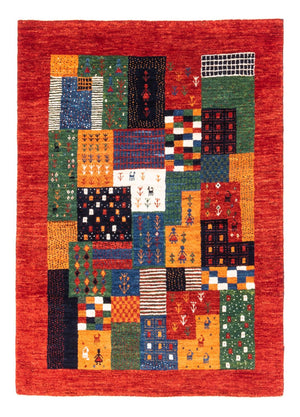 Alfombra Gabbeh - Loribaft Persa - Real - 118 x 84 cm - multicolor