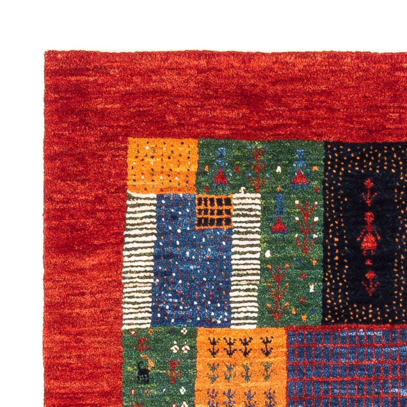 Alfombra Gabbeh - Loribaft Persa - Real - 118 x 84 cm - multicolor