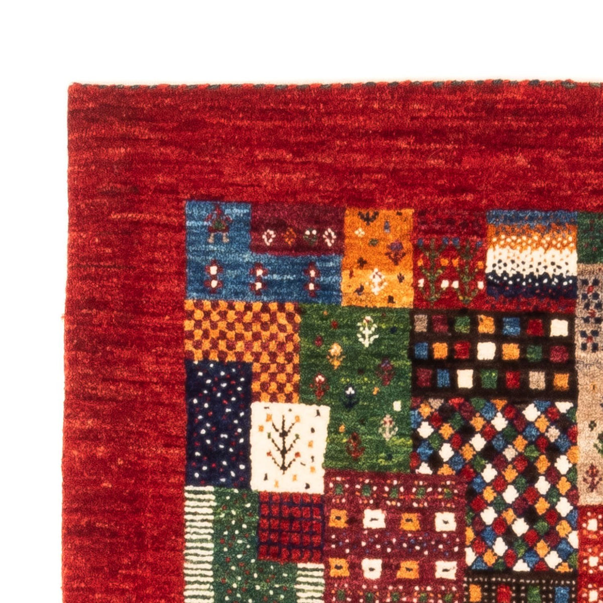 Alfombra Gabbeh - Loribaft Persa - Real - 127 x 88 cm - multicolor