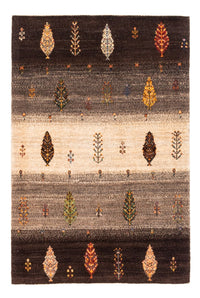 Alfombra Gabbeh - Loribaft Persa - Real - 125 x 88 cm - gris