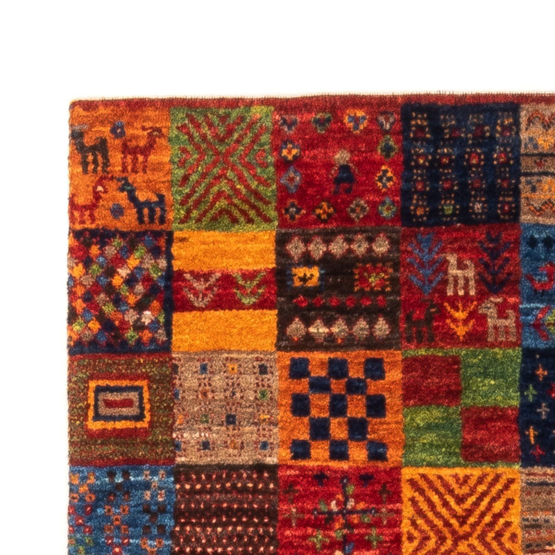 Alfombra Gabbeh - Loribaft Persa - Real - 124 x 80 cm - multicolor