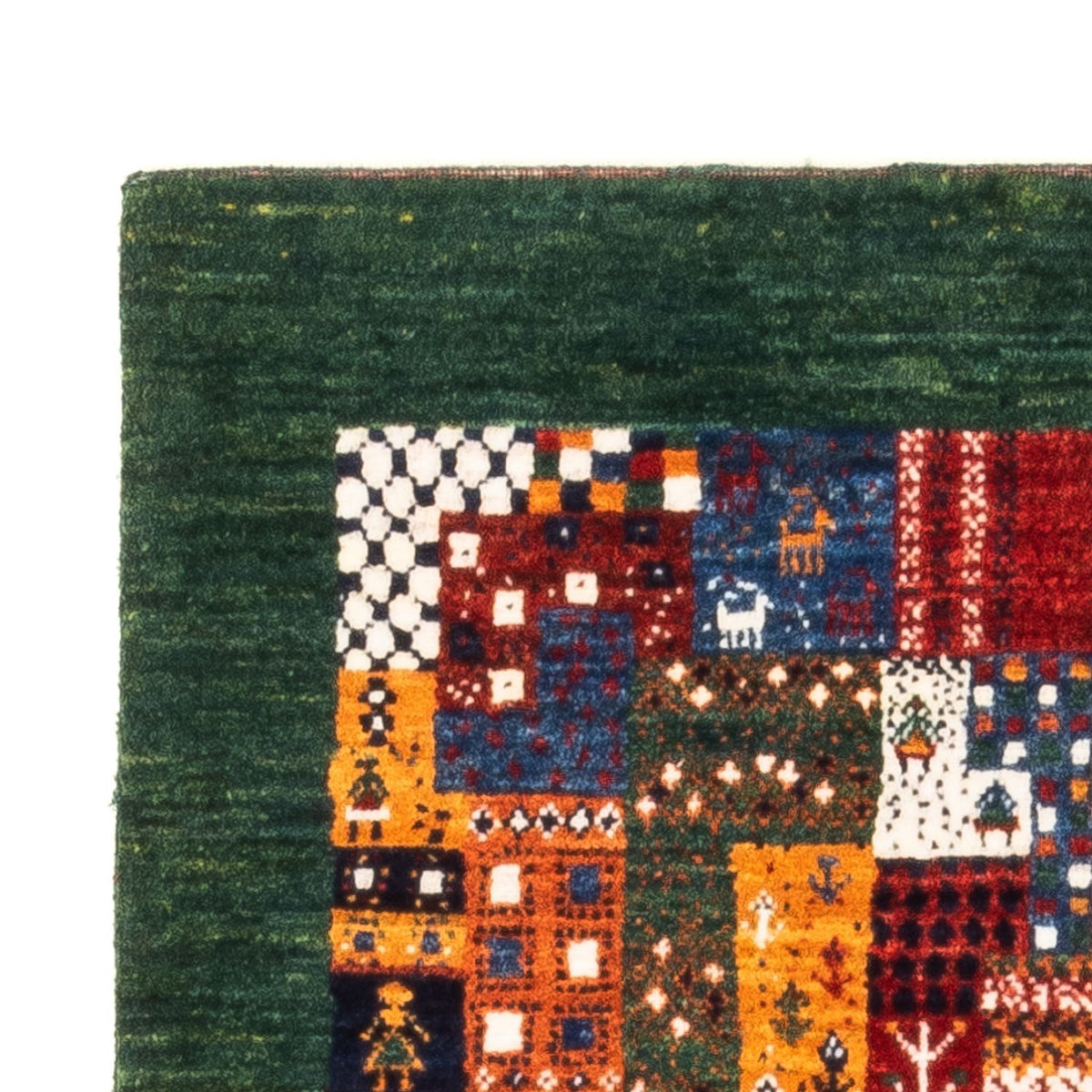 Alfombra Gabbeh - Loribaft Persa - Real - 128 x 85 cm - multicolor