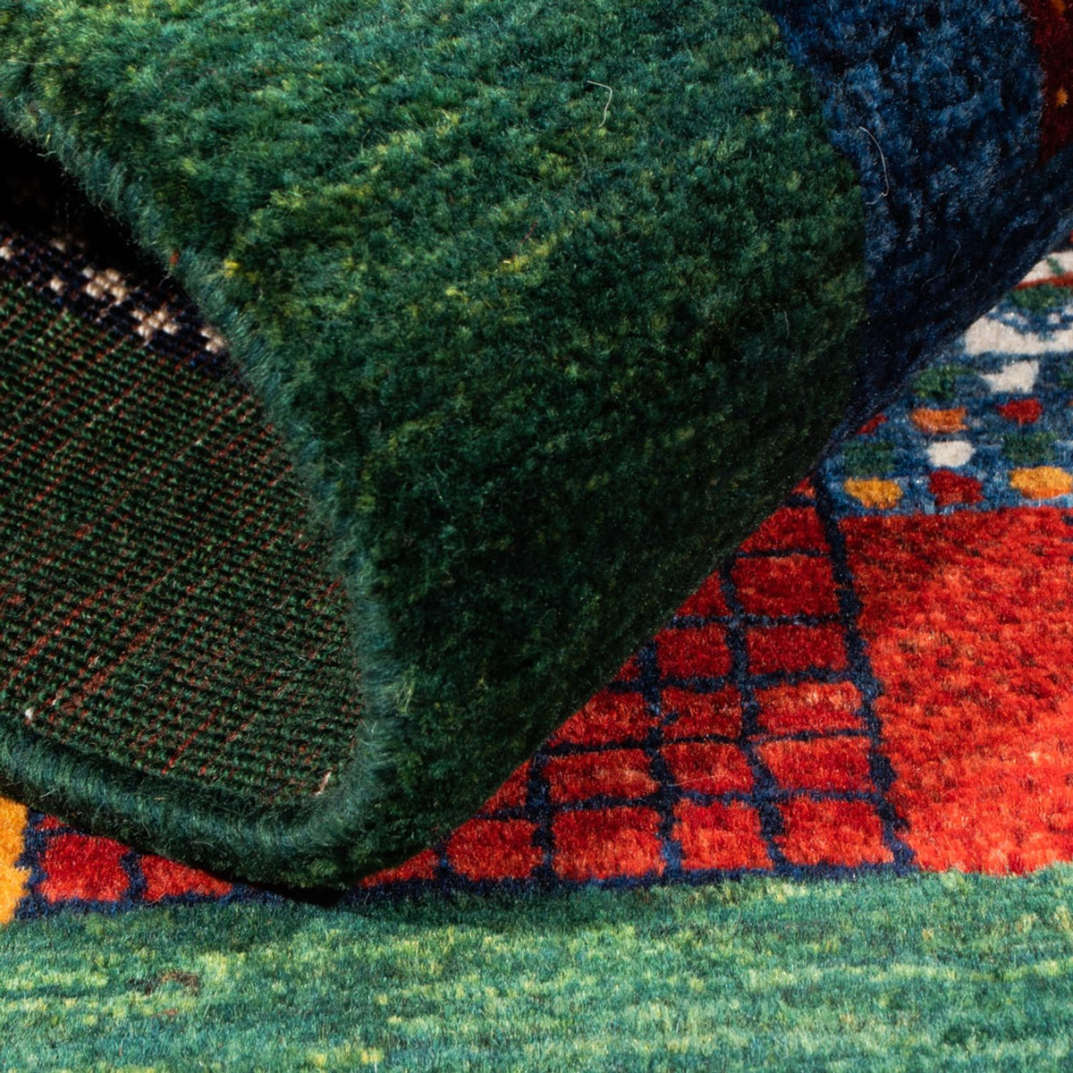 Alfombra Gabbeh - Loribaft Persa - Real - 128 x 85 cm - multicolor