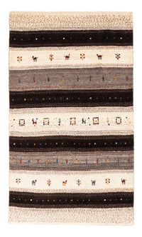 Alfombra Gabbeh - Loribaft Persa - Real - 134 x 84 cm - marrón