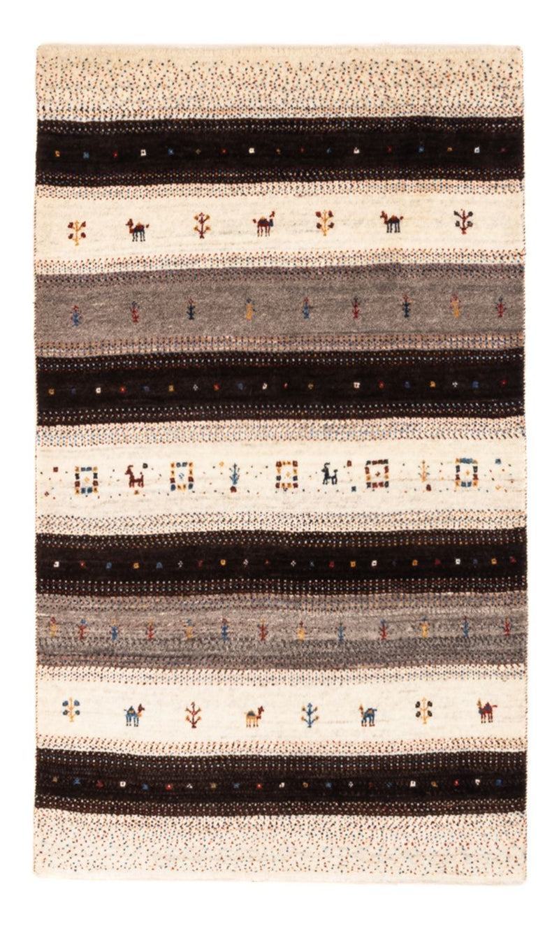 Alfombra Gabbeh - Loribaft Persa - Real - 134 x 84 cm - marrón