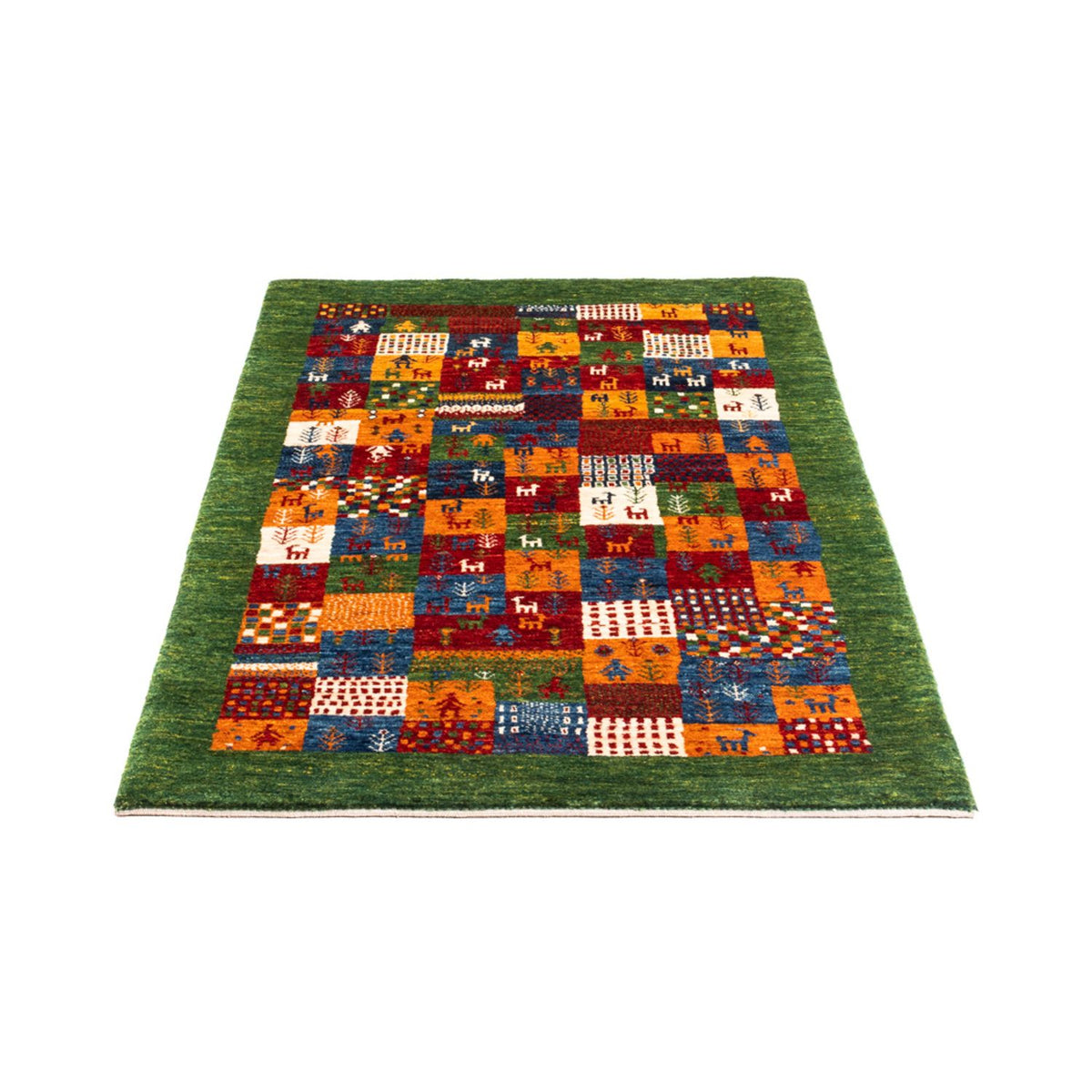 Alfombra Gabbeh - Loribaft Persa - Real - 133 x 85 cm - multicolor