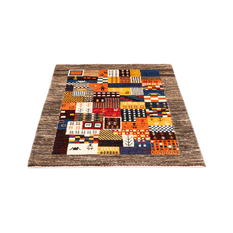 Alfombra Gabbeh - Loribaft Persa - Real - 120 x 83 cm - multicolor
