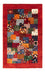Alfombra Gabbeh - Loribaft Persa - Real - 132 x 86 cm - multicolor