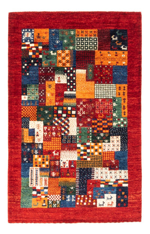 Alfombra Gabbeh - Loribaft Persa - Real - 130 x 86 cm - multicolor