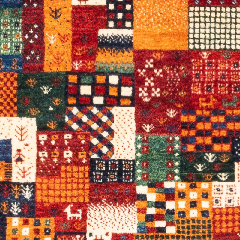 Alfombra Gabbeh - Loribaft Persa - Real - 130 x 86 cm - multicolor