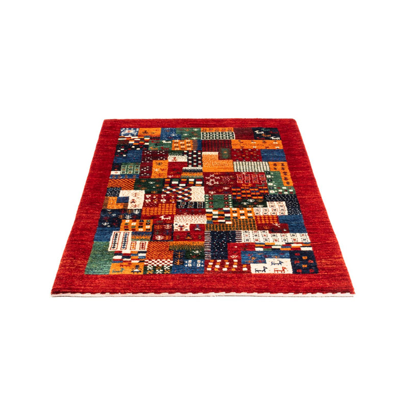 Alfombra Gabbeh - Loribaft Persa - Real - 130 x 86 cm - multicolor