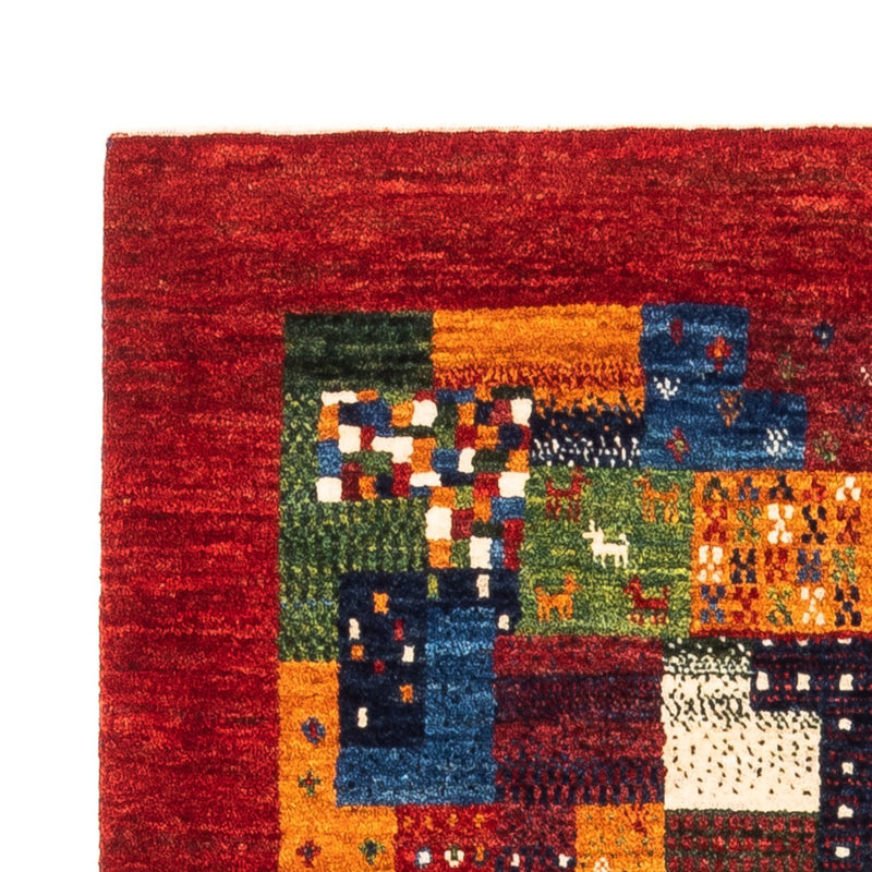 Alfombra Gabbeh - Loribaft Persa - Real - 120 x 87 cm - multicolor